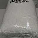 Bedsure King Size Comforter Set - Grey Soft Bedding for All Seasons, Cationic Dyed Bed Set, 3 Pieces, 1 King Size Comforter (104"x90") and 2 Pillow Shams (20"x36"+2")