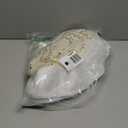 SYITCUN Christmas Tree Skirt, 48inch White and Gold Tree Skirt, Faux Fur Xmas Tree Skirt for 4 5 6 7 8 9 Ft Christmas Trees, Thicker Plush Christmas Tree Decorations