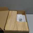 Floating Corner Shelves Set of 3, Solid Wood Picture Wall Shelf, Floating Shelves for Storage for Bedroom Kitchen Bathroom Living Room (Light Burnt)