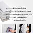 Seat Back Protectors Fit for Tesla Model Y & Model 3 & Model S/X (Fit 2025 Model Y & 2024–2025 Model 3 Highland), Premium Wear-Resistant Kick Mats with Organizer Pocket, Set of 2, White