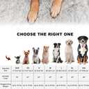 Bedfolks Waterproof Crate Bed, Plush Dog Kennel Pad with Removable Washable Cover, Faux Fur, Fluffy, 41"x27", Dark Grey