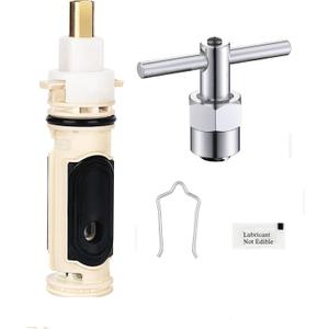 1222 Replacement Cartridge with Moen 104421 Cartridge Puller Removal Tool Retainer Clip Compatible with Moen One-Hanlde Posi Temp 1222B Shower Bathtub Faucet (1222 cartridge +104421 cartridge puller)
