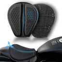 Motorcycle Seat Cushion 3D Honeycomb Motorcycle Gel Seat Cushion Petal Shape Design - Not Stuffy, Protecting Sensitive Areas, Stay Cool and Comfortable for Long Ride (Large)