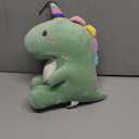 Stuffed Animal Plush Toys, Cute Dinosaur Toy, Soft Dino Plushies for Kids Plush Doll Gifts for Boys Girls (Green, 9 Inch) (Small)