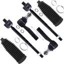 SCITOO 6pcs Front Suspension Kit Outer Inner Tie Rod End w/Boot Replacement 1998-2001 for Ford Explorer 1998-2011 for Ford Ranger for Mazda B2300 B2500 B3000 B4000 1998-2001 for Mercury Mountaineer