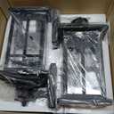 Brilvibera 2-Pack 16" Large Black Outdoor Wall Light