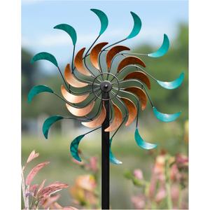 Wind Spinners Outdoor - Metal Windmill for Yard, Garden Spinners with Stake, Yard Art, Ideal Lovely Gift for Family Friends(13'' W x 54'' H)