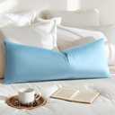 Artscope Luxury Velvet Lumbar Pillow Cover Super Soft Decorative Rectangle Throw Pillow Covers Case Cushion Covers for Sofa Couch Bedroom Car Decor 14x36 Inch Light Blue