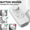 SAMODRA Non-Electric Bidet - Self Cleaning Dual Nozzle (Frontal and Rear Wash) Fresh Water Bidet Toilet Seat Attachment with Independent Adjustable Water Pressure (Classic White)