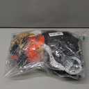 4 PCS Hippie Costume for Mens 60s 70s T-Shirt Afro Wig Accessories Set for Party Cosplay (XX-Large, Orange)