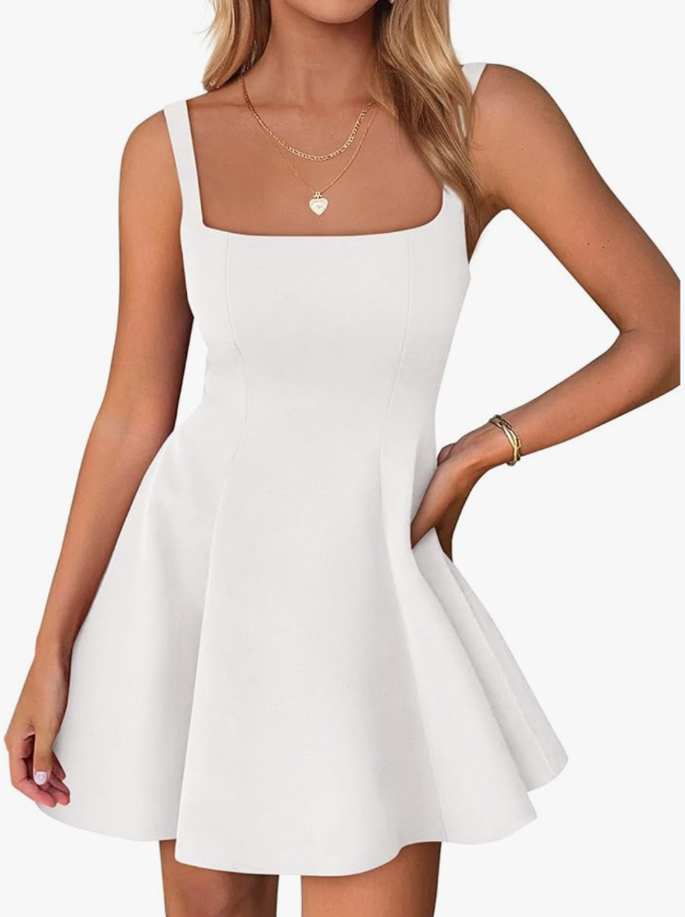 PRETTYGARDEN Summer Dresses for Women 2026 Sleeveless A Line Business Casual Formal Cocktail Party Spring Short Dress,L