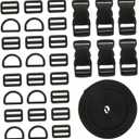 Adjustable Portable Luggage Strap with Buckle Durable Nylon Travel Belt for Suitcase and Backpack Prevents Scattering of Items and Ensures Safety During Journeys