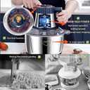 Electric Food chopper, Food Processors, Meat Grinder, 800W, 18/10 Stainless Steel, 3L Capacity,Vegetable Chopper,5-key Buttons,Quadruple-Layer 4 Blades,Suitable For Food processing and Chopping