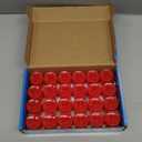 LANKER 24 Pack Flameless Led Tea Lights Candles, Flickering Red Battery Operated Electronic Fake Candles, Decorations for Wedding, Party, Christmas, Halloween (Red)