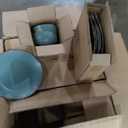 Stone Lain Brasa Modern Stoneware 32 Piece Dinnerware Sets, Plates and bowls Sets, Dish Set for 8, Green