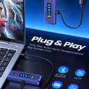 Wireless HDMI Transmitter and Receiver 328FT/100M,4K Decode Plug & Play Portable 5G+2.4G Wireless HDMI Remote Control Extenders for Video/PC/Projector/TV Box