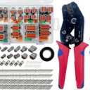 237 PCS Deutsch Connector Kit with ratchet crimping pliers and Terminal Removal Tool,DT2 3 4 6 8 12 Pin Connectors,IP68 Waterproof Electrical Connector Plug with 80 Pairs Size 16 Stamped Contacts