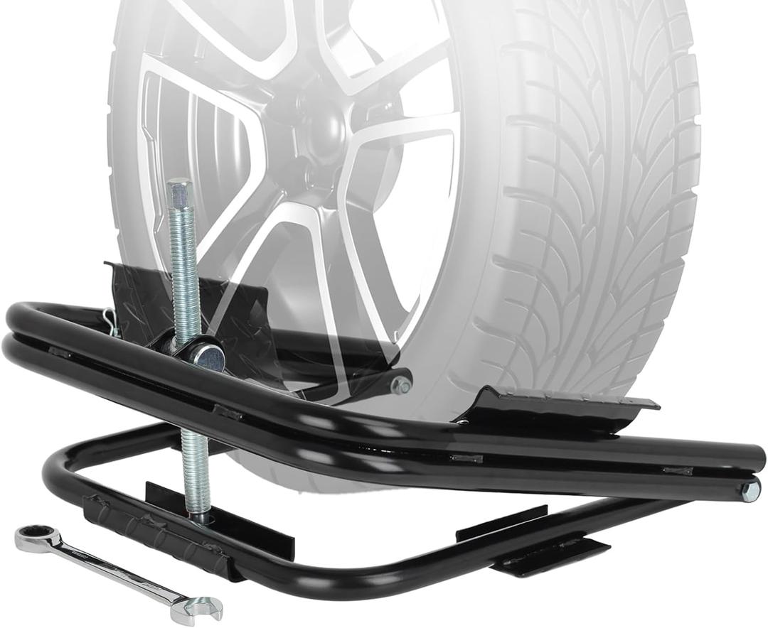 Light Trailer Tire Leveler with Ratchet Wrench, RV Camper Leveling System Fits Most 13", 14" and 15" Trailer Wheels, Easy Leveling Without Blocks or Ramps