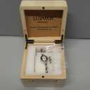 Womens Bracelet Watch, Japanese-Quartz Stainless Steel Watch, Brass Strap Watches for Women (Silver)