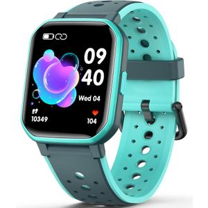 Smart Watch for Kids Teens, No Phone Needed Fitness Tracker Boy Girls Watch with 19 Sport Modes, Pedometer, Sleep Monitor, Kids Watch Birthday Gifts Toy Gift for Girls Boys 6-16 (Green)