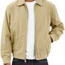 TALL MEN'S AUBURN LIGHT WEIGHT ZIP FRONT GOLF JACKET M