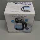 Chefman Electric Kettle, 1.8L 1500W, Hot Water Boiler, Removable Lid for Easy Cleaning, Auto Shut Off, Boil-Dry Protection, Stainless Steel Filter, BPA Free, Borosilicate Glass Electric Tea Kettle (Black)