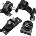 Engine Motor & Transmission Mount Set of 4 - Compatible with Chrysler, Dodge, and Ram 3.6L Automatic Transmission - Town & Country, Grand Caravan, C/V - Replaces Four Parts A5665, A5480, A5589, A5577