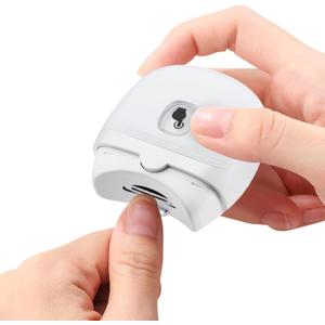 Electric Nail Clipper & Nail File: Automatic Trimmer with LED Light, Built-in Storage, USB Rechargeable, Gently Trims Thick Nails - Safe for Baby, Kids, Adults, Seniors - Baby Electric Nail File