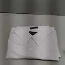 Mens Short Sleeve Solid Color Dress Shirts (3X-Large, White)