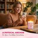 Best Friend Birthday Gifts for Women - Vanilla Lavender Pink Candles 10 oz - Best Gifts for Friends Women Friendship Female Her, Long Distance Gift for Woman BFF Bestie