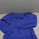 Womens Zipper Sweatshirt Turtleneck Long Sleeve Pullover Casual Loose Sweatshirts Top T Shirts (Medium, Blue)