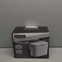 ELPHECO Kitchen Compost Bin with Lid 1.8 Gallon Hanging Trash Can with Lid, 7 Liter Wall-Mounted Garbage Can for Kitchen Cabinet Door, Small Under Sink Trash Can for Cupboard, Bathroom, Office