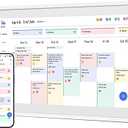 Skylight Calendar: 15-inch Wall Planner Digital Calendar & Chore Chart, Smart Touchscreen Interactive Display for Family Schedules Wall Mount Included, Great for Organizing Your 2025 Calendar, White