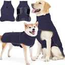 :ARFEPA Dog Winter Coat with Harness, Reflective Windproof&Waterproof Fleece Jacket for Cold Weather, Dog Pullover Jumpsuit Snowsuit for Small Medium Large Dogs, Navy XL : Pet Supplies