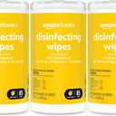 Amazon Basics Disinfecting Wipes, Lemon Scent, for Sanitizing, Cleaning & Deodorizing, 255 Count (3 Packs of 85) (85 Count (Pack of 3))