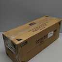 YaFex 2 Pack Heavy Duty Curtain Rods 32-90 Inch, 1 Inch Black Adjustable Curtain Rod for Windows, Long Window Treatment Rods Set with Aluminium Finials, Modern Design