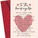 2 x Romantic Valentines Day Card Gifts for Husband Him, Men Women Valentines Day Gift, Birthday Gifts for Girlfriend Wife, Anniversary Card for Him Her, Husband Fiance Fiancee Valentine Gift (1015)