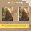 famassiser Tower of Babel Canvas - Biblical Wall Art, Ancient Architecture Poster, Spiraling Tower Artwork Wall Decor Poster for Living Room, Office, Bedroom- 16x24in Unframed