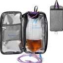 Insulated Cover for Enteral Gravity Feeding Bag for G J GJ Tube G-tube Gtube Accessories Supplies Nutrition Liquid Insulation Cooler Fits 500ml to 1200ml Feeding Pump Bag