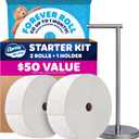 Charmin Toilet Paper Ultra Soft, Forever Roll Starter Kit, 1 Holder, 2 Rolls, 2-ply Bath Tissue