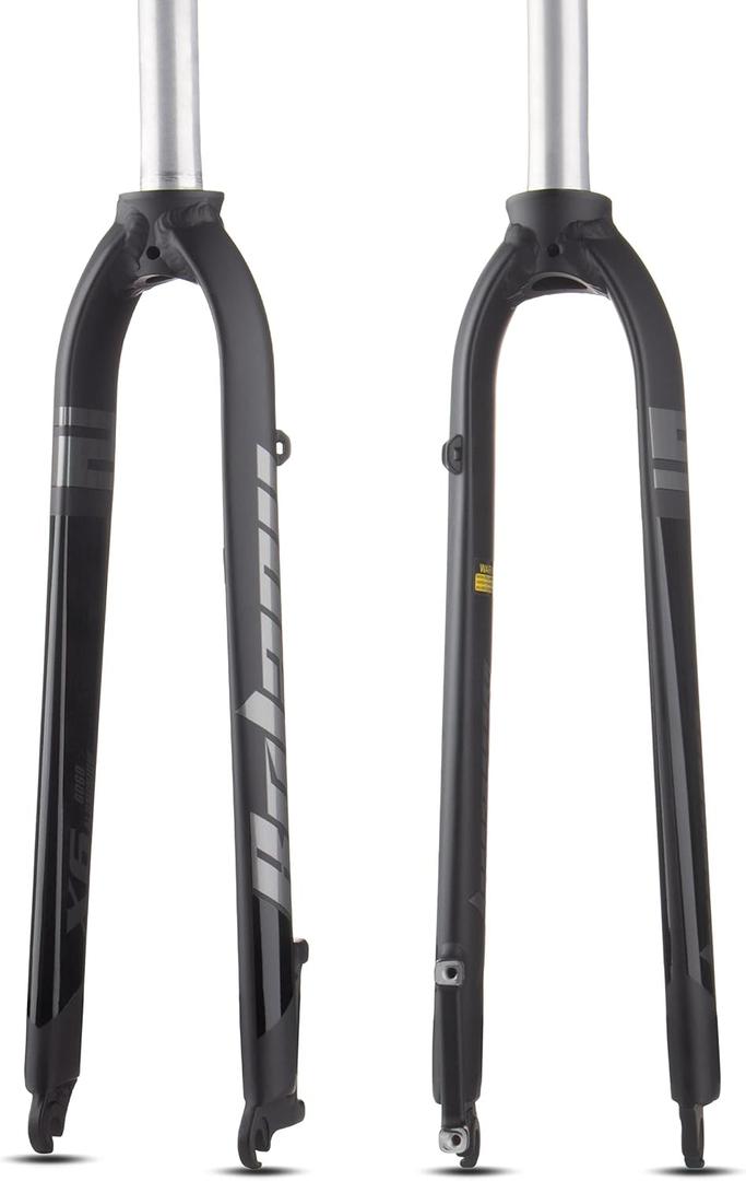 BOLANY Bike Rigid Suspension Forks 1-1/8" Threadless Straight Steerer Universal 29" Disc Brake 9mm QR MTB Front Forks Aluminum Alloy Super-Light Bike Forks