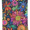 Bath Towel Colorful Flower Art Beach Towels Soft Absorbent Washcloths Quick Dry Luxury Hotel Quality Towelling for Adults Kids Bathroom Spa Gym Swimming 31.5 x 51.2 Inch Oversized