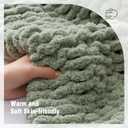 YJLMLY Chunky Knit Throw Blanket,60x80 Inch Heavy 6.8lbs, Hand Knit Chenille Couch Blanket, Soft Cable Knit Gift for Women Mom Wife, Modern Home Decor