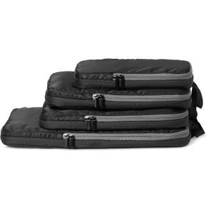 Amazon Essentials Ultralight Compression Packing Cubes Packing Organizer black 4 pack Black