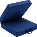 ECODESEO Bath Kneeler Pad, Extra Thick Kneeling Pad, Garden Kneeling pad for Women, Water Resistant Memory Foam Cushioning for Yoga, Bathing, Physical Therapy, Prayer Pillow, Dark Blue, Large