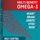 Kori Krill Oil Omega 3 Supplement, Antarctic Krill Oil with Superior Absorption vs Fish Oil, 1200mg Softgels, 30 Softgels, EPA & DHA