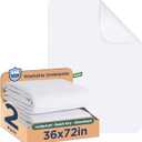 Washable Bed Pads 36" x 72"  2 Pack, White, Waterproof Bed Pads for Incontinence, Bed Wetting Pads for Bed, Sofa, Floor, Resuable Underpads for Adults, Seniors, Pet
