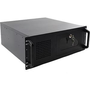 4U Wall Mount Network Cabinet, Server Rack Cabinet Enclosure, Lockable Door and Side Panels Black,7 x 3.5 HDD Drive Bays with 80 mm Fan,SL-450A for 19 IT Equipment,A/V Devices