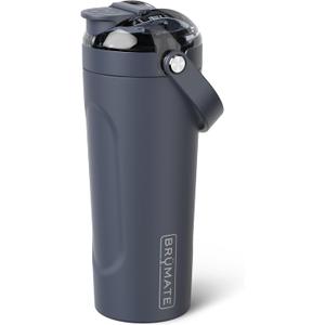 BrMate MultiShaker Blender Shaker Bottle | 100% Leakproof Insulated Stainless Steel | Pre Workout and Protein Shaker Bottle for the Gym | 25oz (Nightfall Blue)