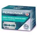 Personna Platinum GEM Double Edge Blade. Surgical Japanese Stainless Steel with Platinum Diamond Glide Coating (100 Pack)